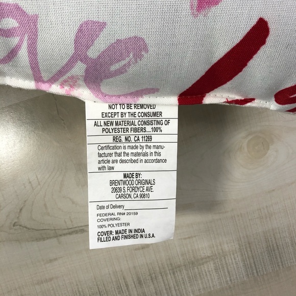 NWOT Love Valentine’s Day Pillow - Picture 3 of 3